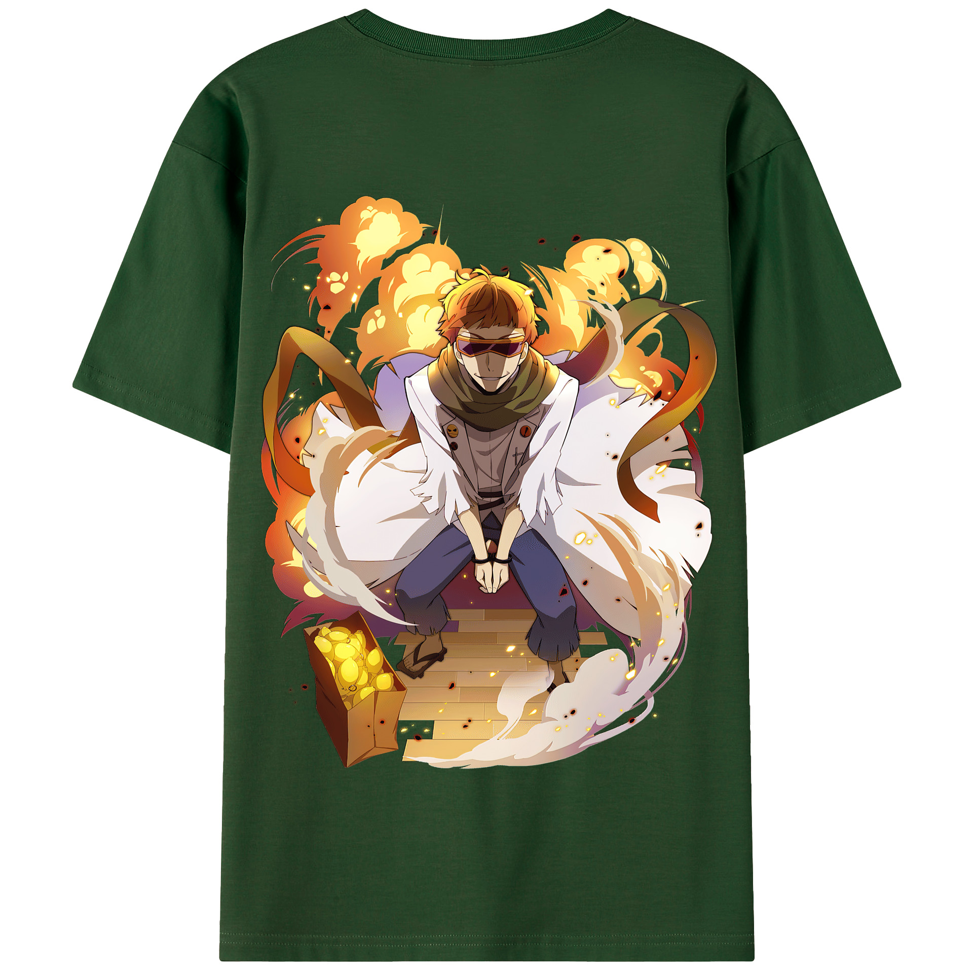 （画像用） 文豪ストレイドッグス Bungo Stray Dogs 綿100％半袖Tシャツ（背面プリント）